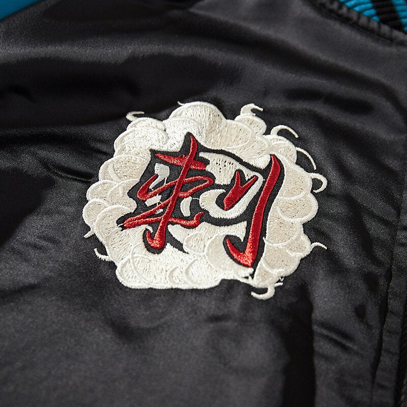 Japanese Yokosuka Ukiyo-E Cotton-Padded Jacket