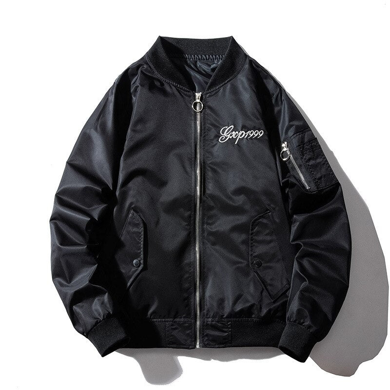 Embroidery Mens Bomber Jacket Dragon Tiger Autumn Winter Pilot Jacket Men Hip Hop Japanese Baseball Youth Jacket Streetwear 2019