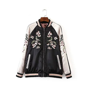 Open image in slideshow, Floral Embroidery Women jacket
